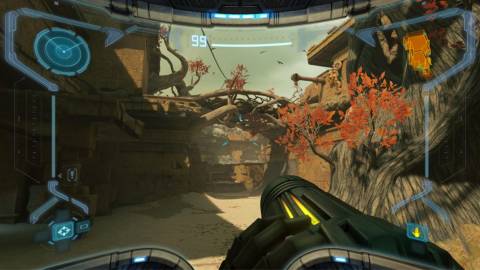 Samus exploring the environments - Metroid Prime Remastered