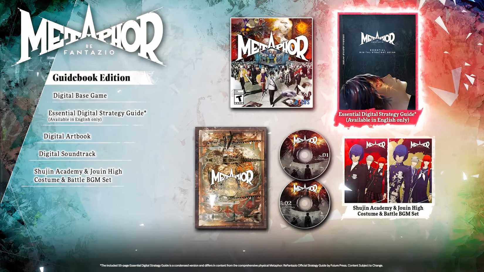 Metaphor: ReFantazio Guidebook Edition Announced