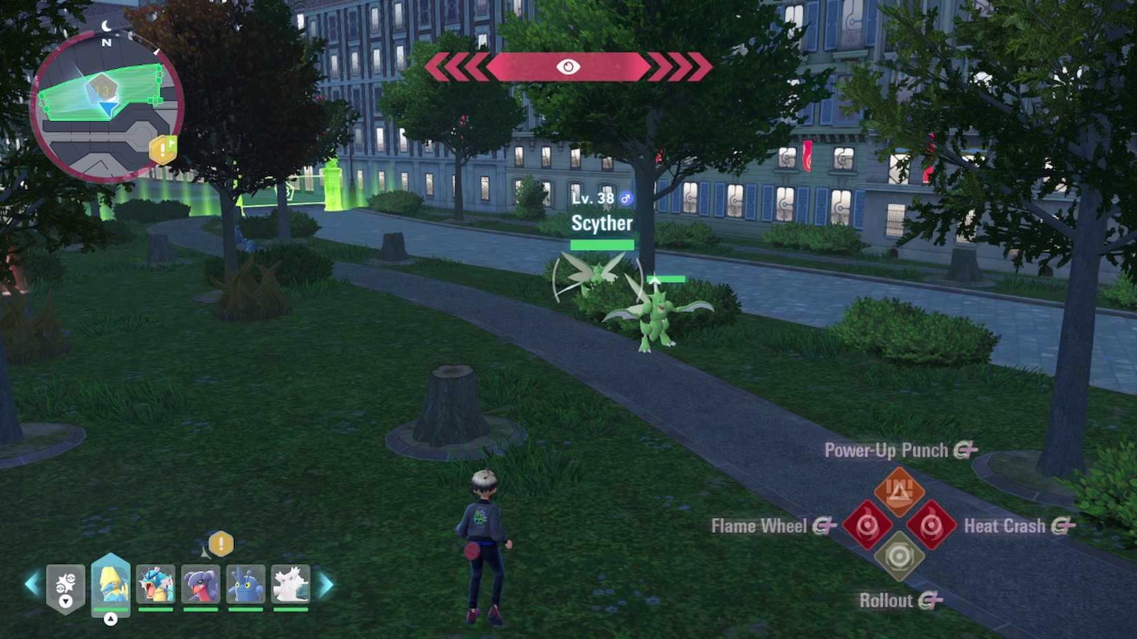 scyther in wild zone 13 in pokemon legends for