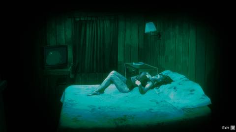 seductive woman at night