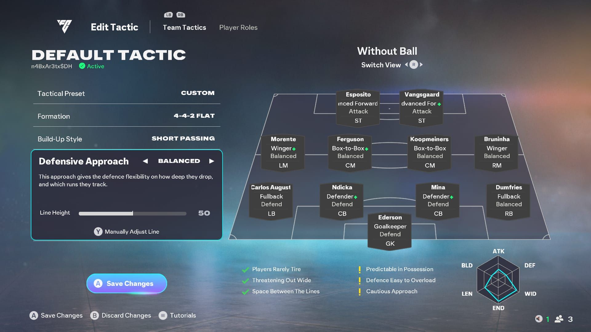 Configuración de Tácticas en EA FC 26