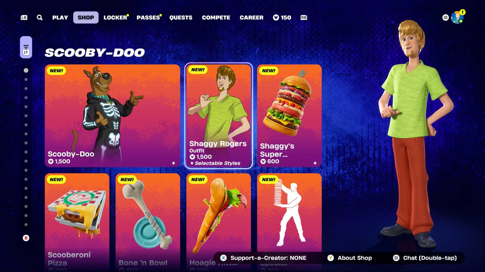 shaggy skin fortnite