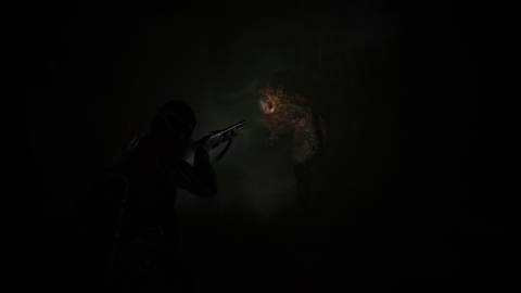 Shooting a clicker in The Last of Us Part 2