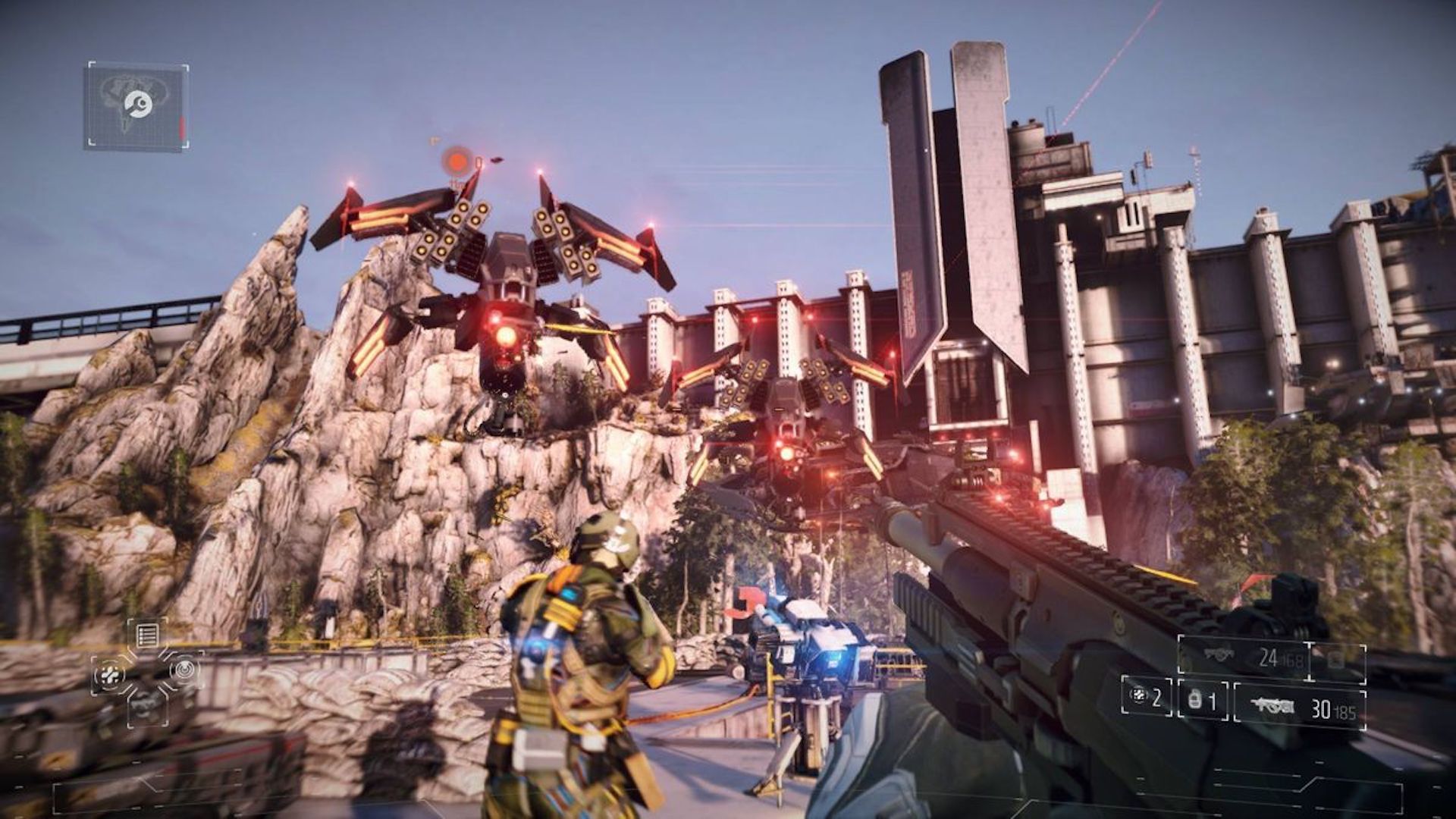 Shooting drones in Killzone Shadow Fall