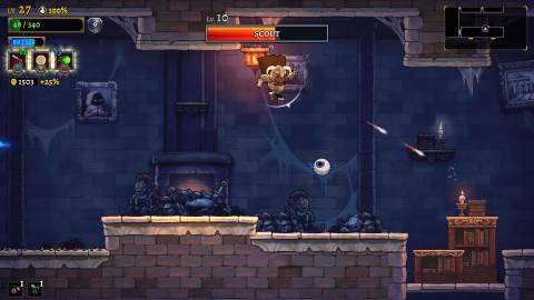 Shooting enemies in Rogue Legacy 2