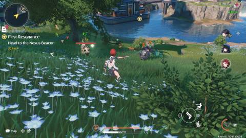 Shooting enemies in Wuthering Waves