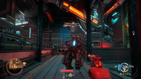 Shooting enemies with a pistol in The Outer Worlds 2