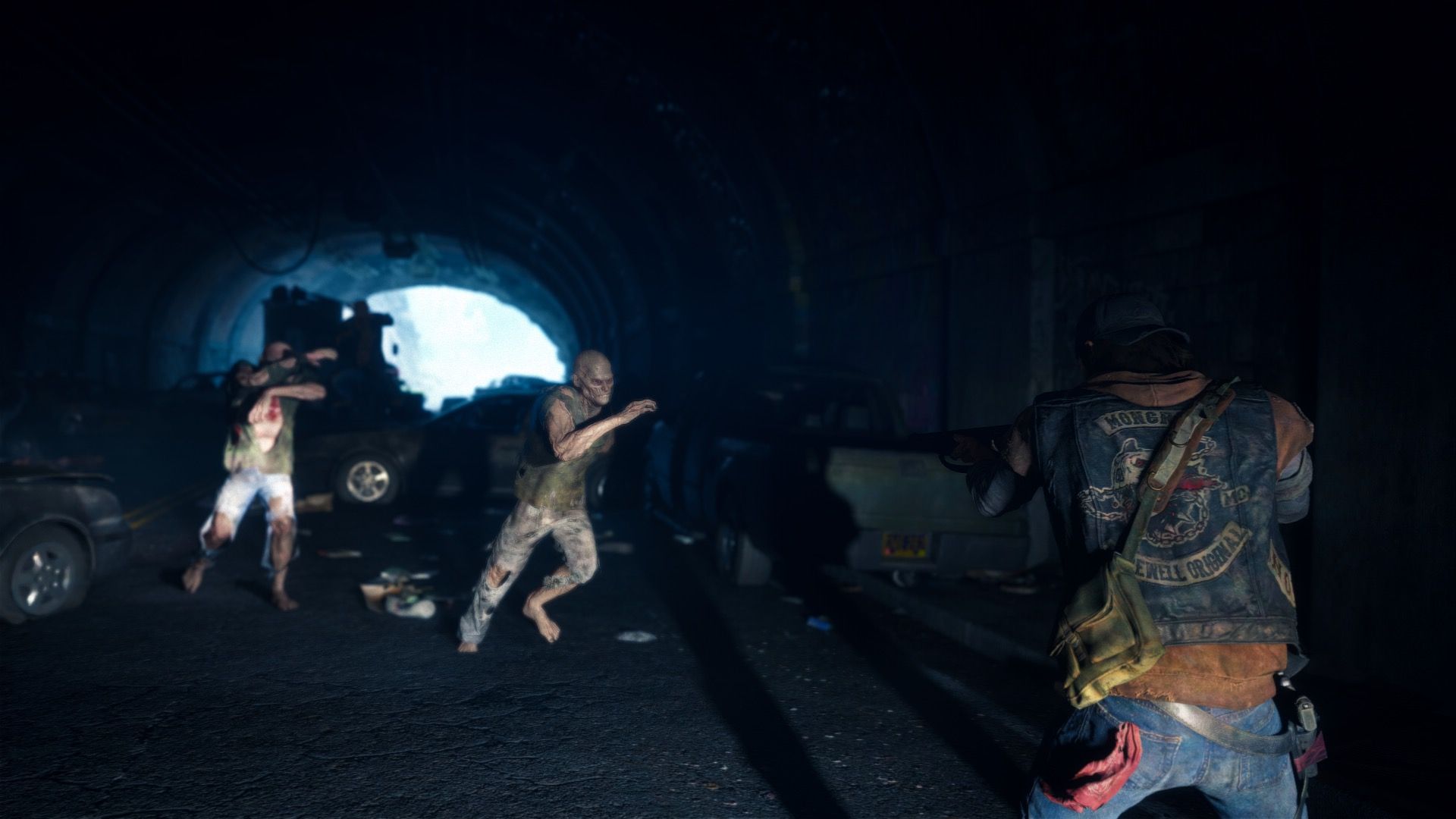 Shooting zombies in Days Gone