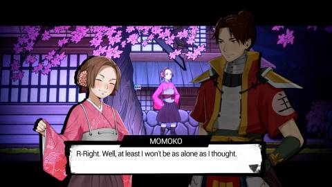 Shujinkou cutscene momoko