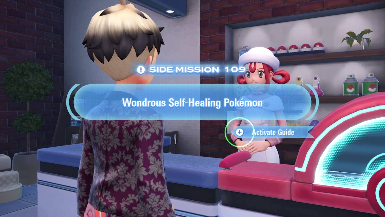 side mission 109 wondrous self healing pokemon in pokemon legends za lucky egg