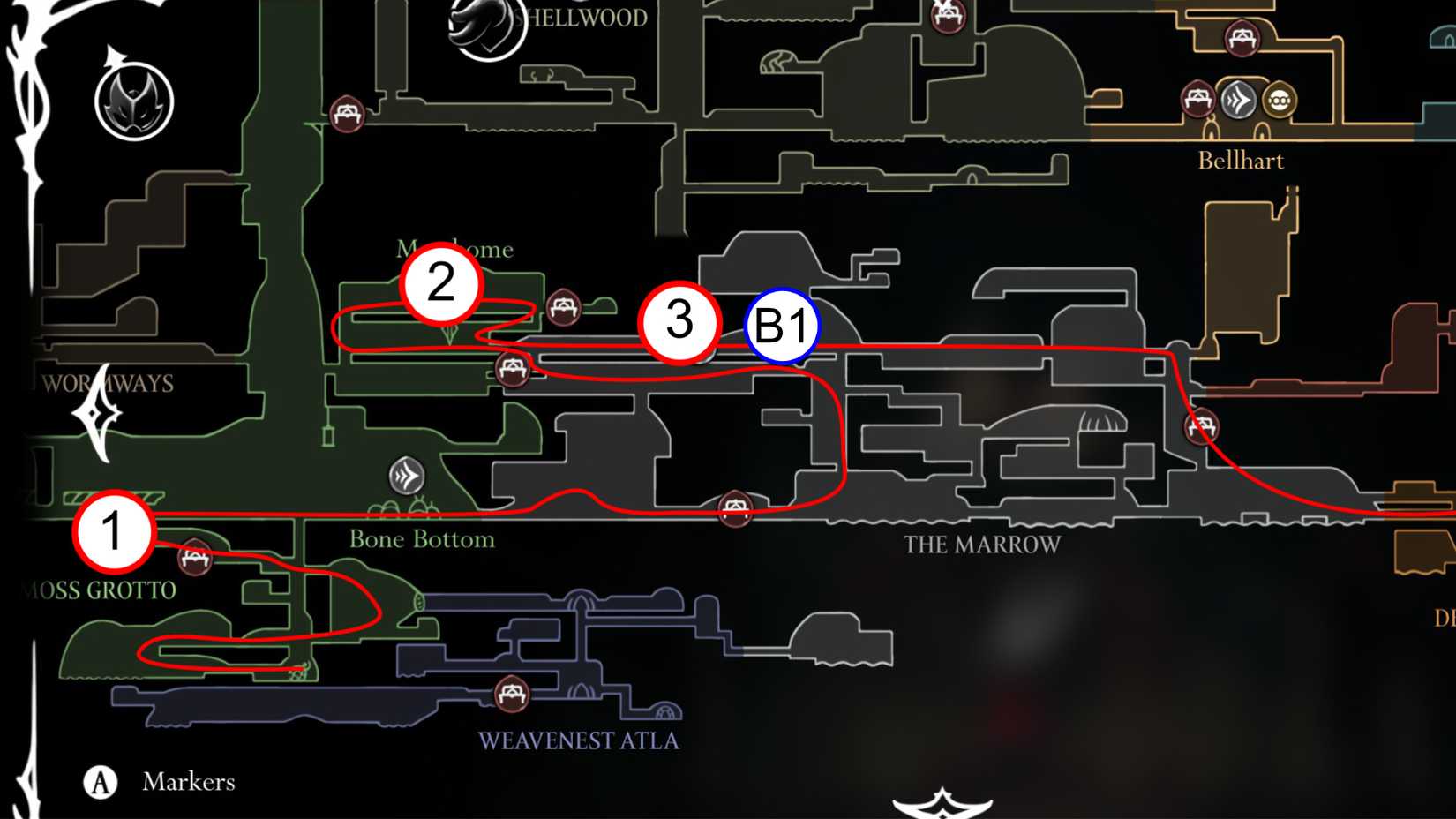 Silksong Speedrunner Achievement Speedrun Trophy Guide Route 1 Revised