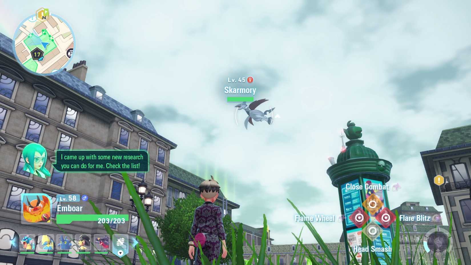 skarmory in wild zone 17 in pokemon legends za
