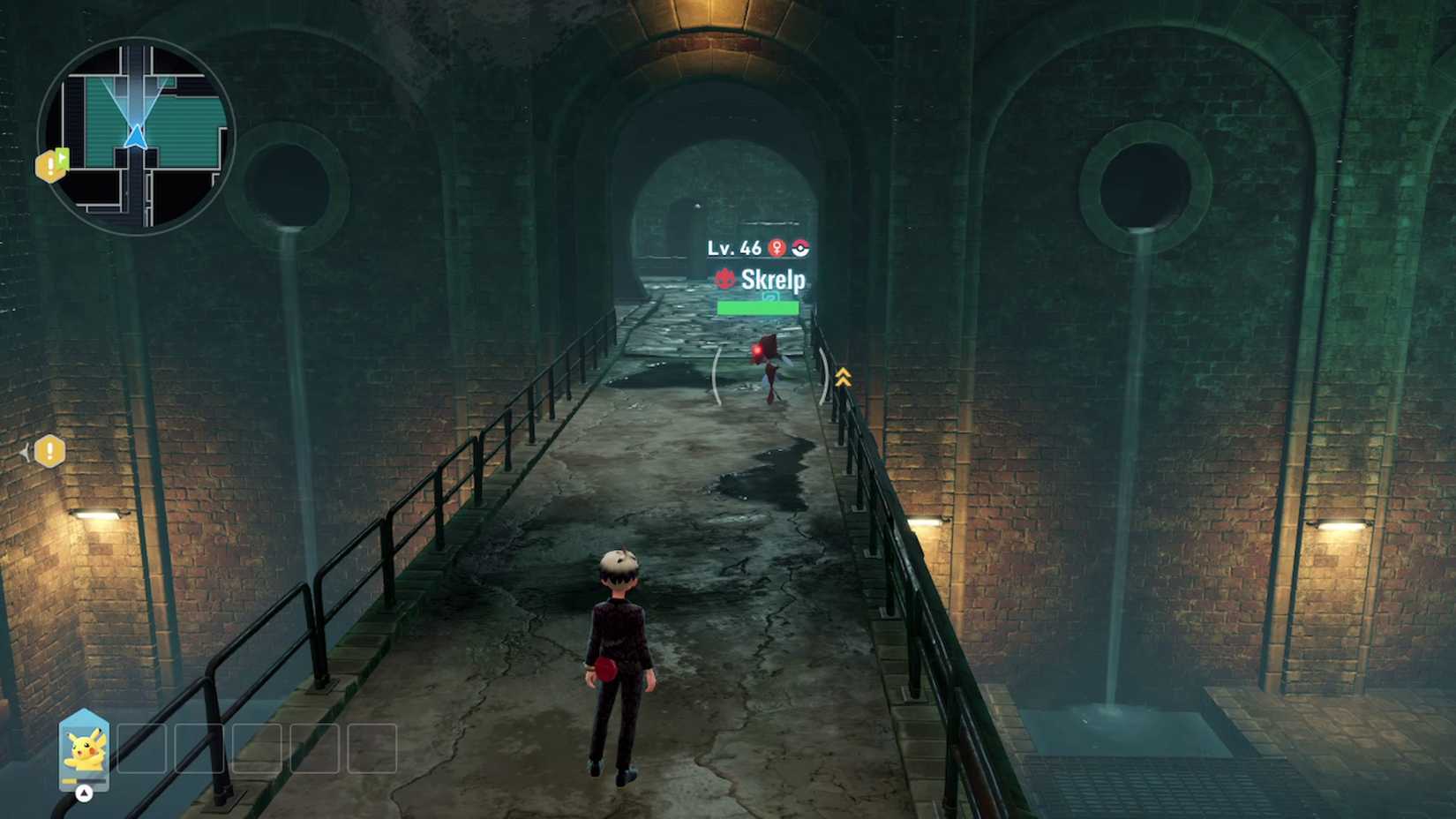 skrelp in lumiose sewer in pokemon legends za