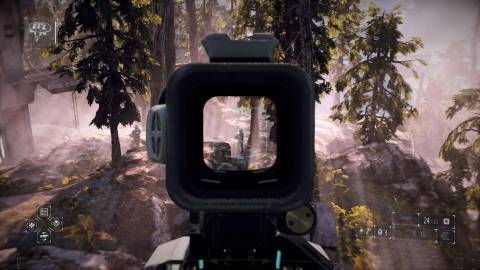 Sniping an enemy in Killzone Shadow Fall