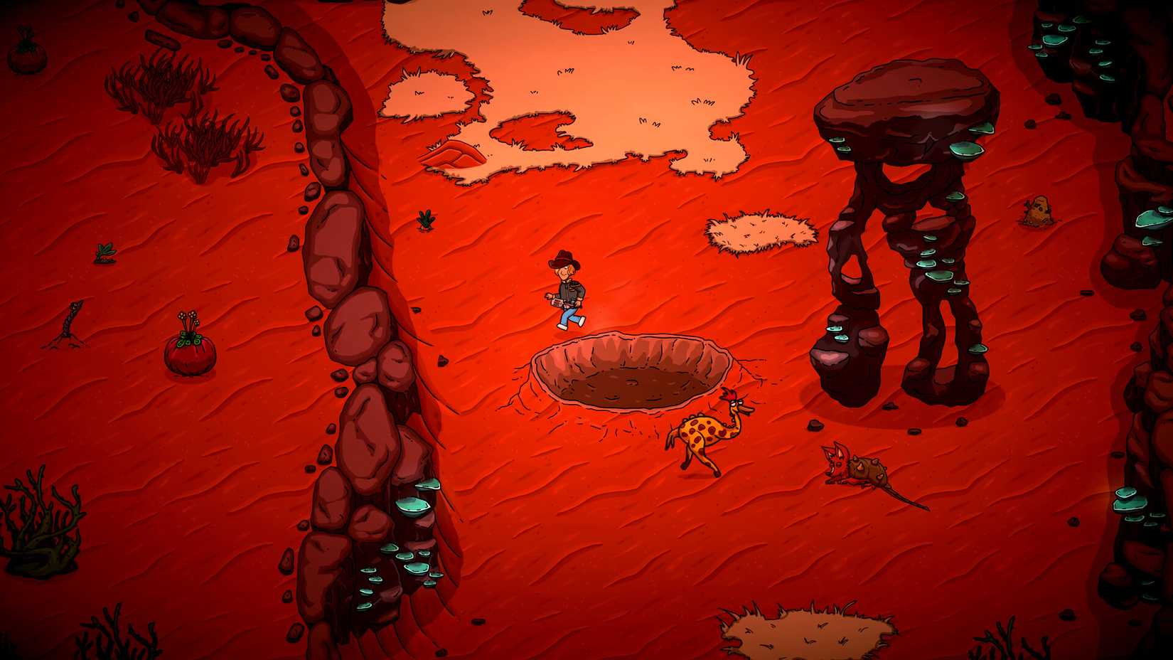 Space Chef red wasteland planet exploration screenshot
