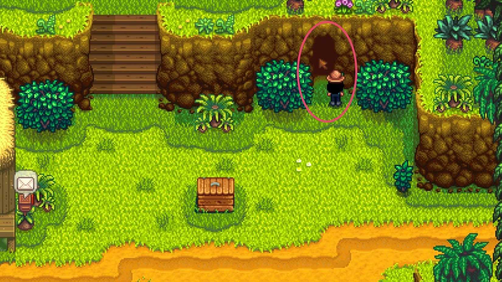 stardew valley ginger island frog cave location