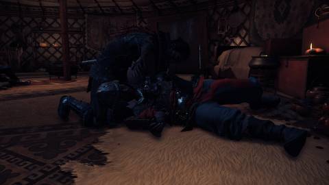 Stealth killing in Ghost of Tsushima