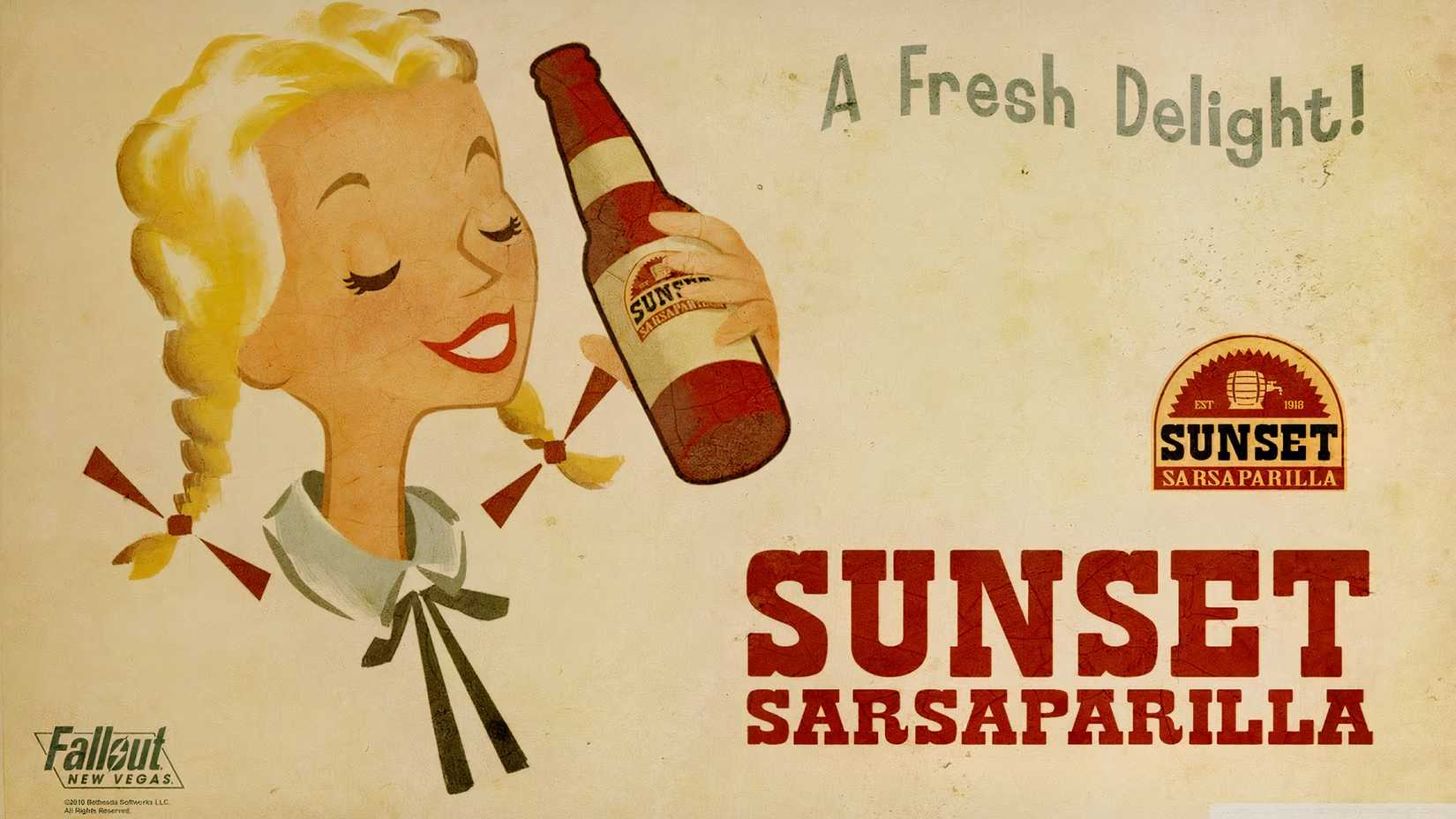 Sunset Sarsaparilla ad