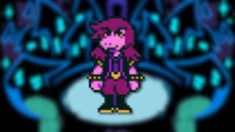 Susie's official Dark World sprite - Deltarune