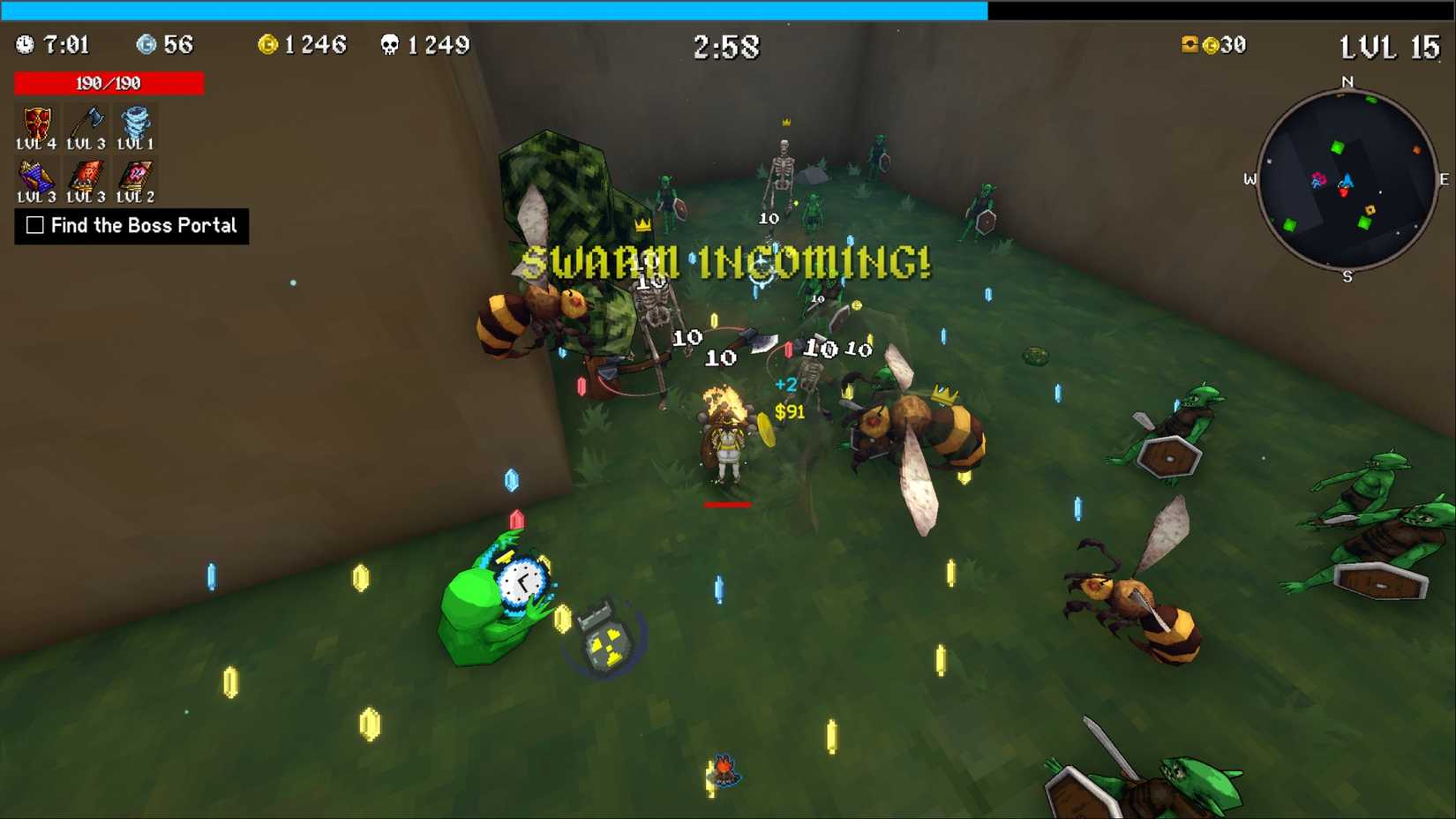 swarm of incoming megabonks