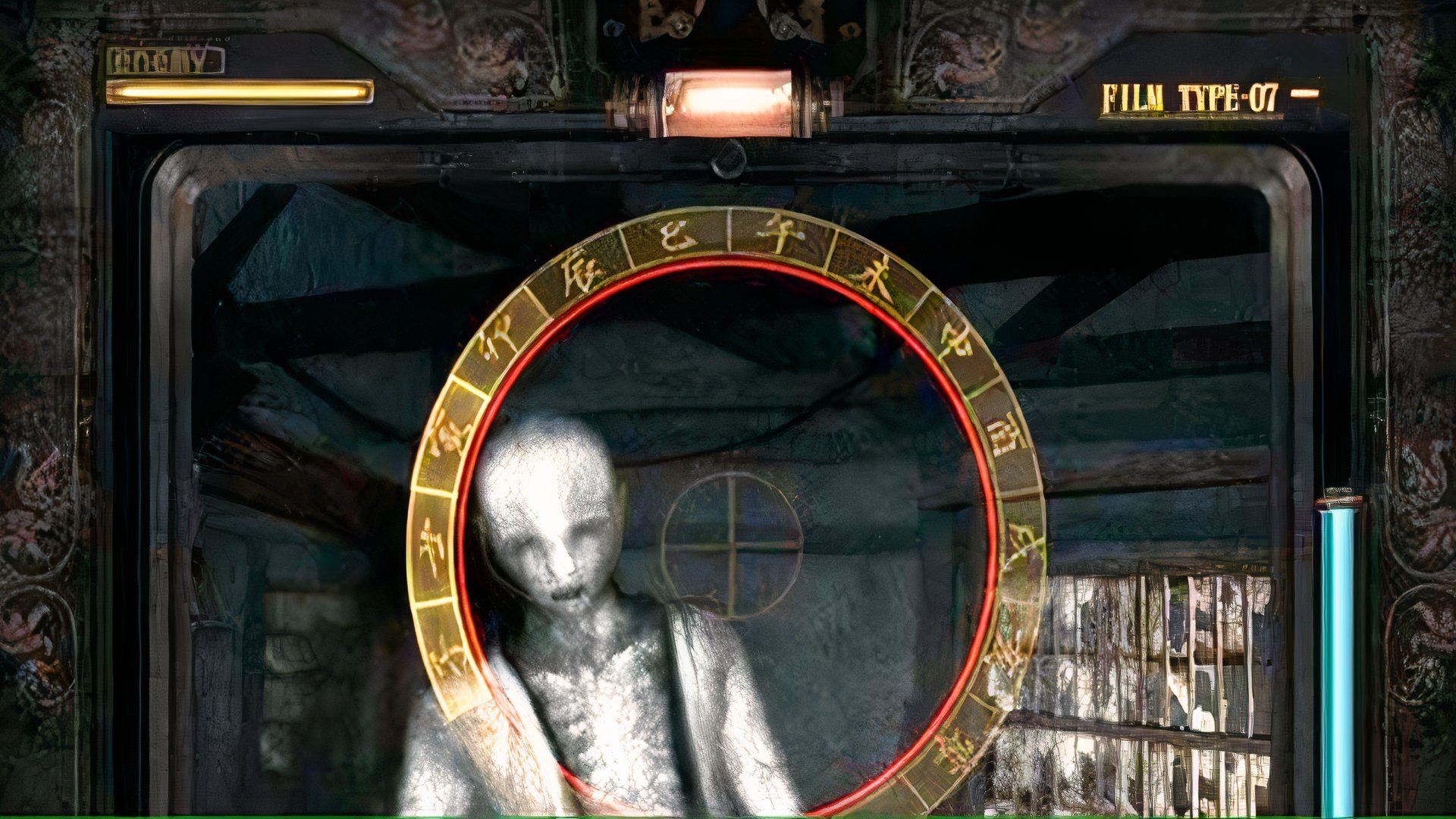 Taking a ghost photo in Fatal Frame 2 Crimson Butterfly (PS2)