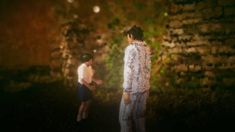 Talking to an NPC in Dreams Of Another