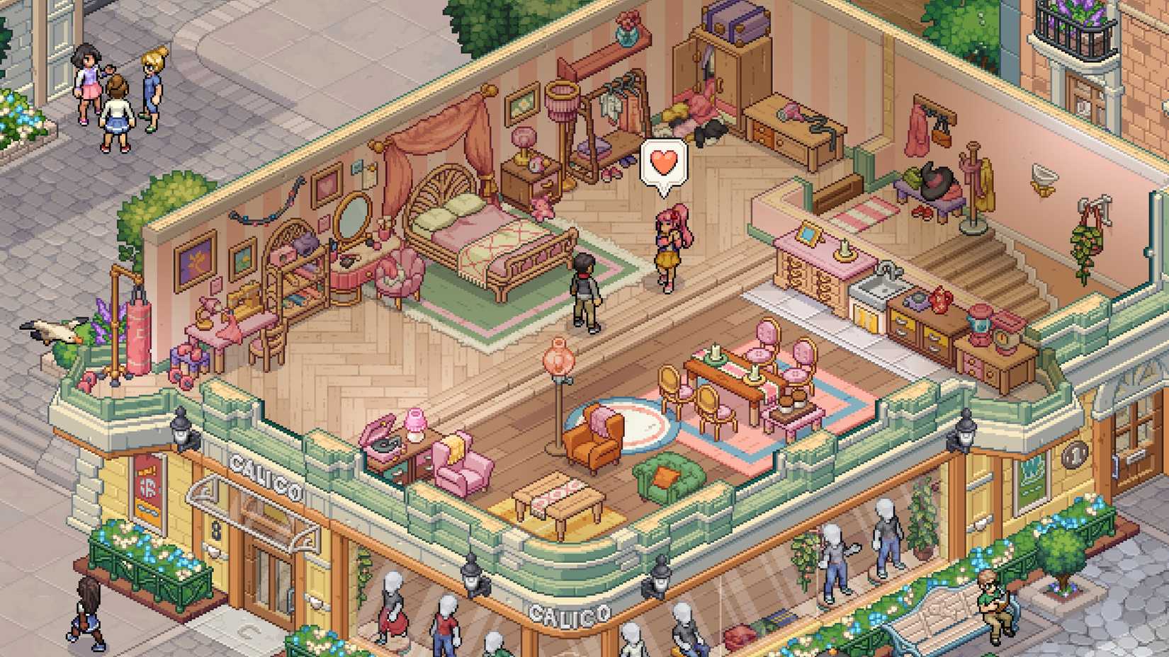 Talking to an NPC in Witchbrook