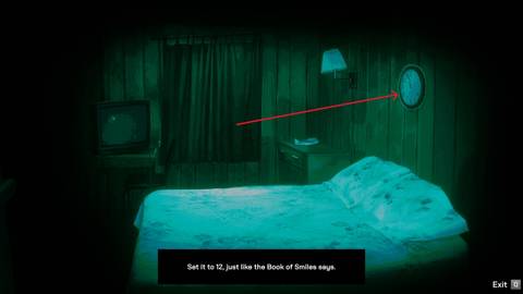 the clock in the bedroom