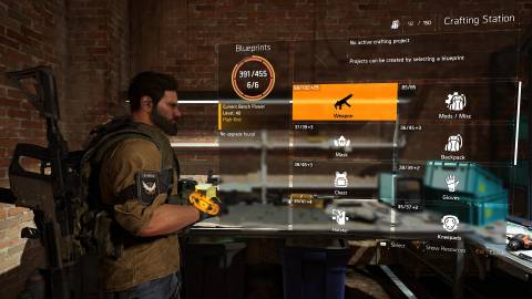 The Division 2 Crafting Station