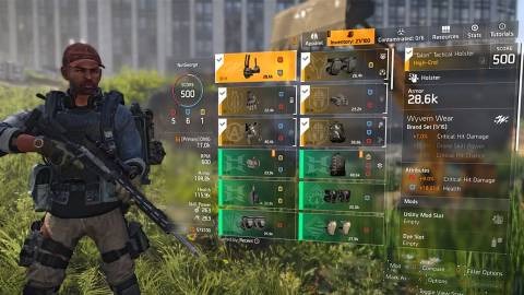 The Division 2 Loot Inventory Gear