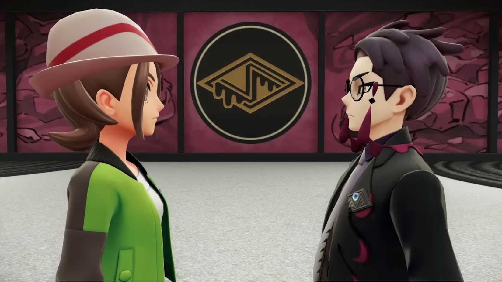 The main character confronts Corbeau - Pokemon Legends Z-A