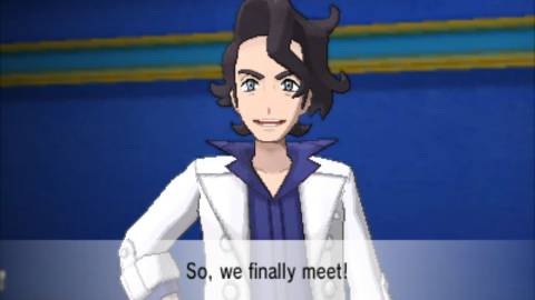 The player finally meets Professor Sycamore - Pokemon X and Y