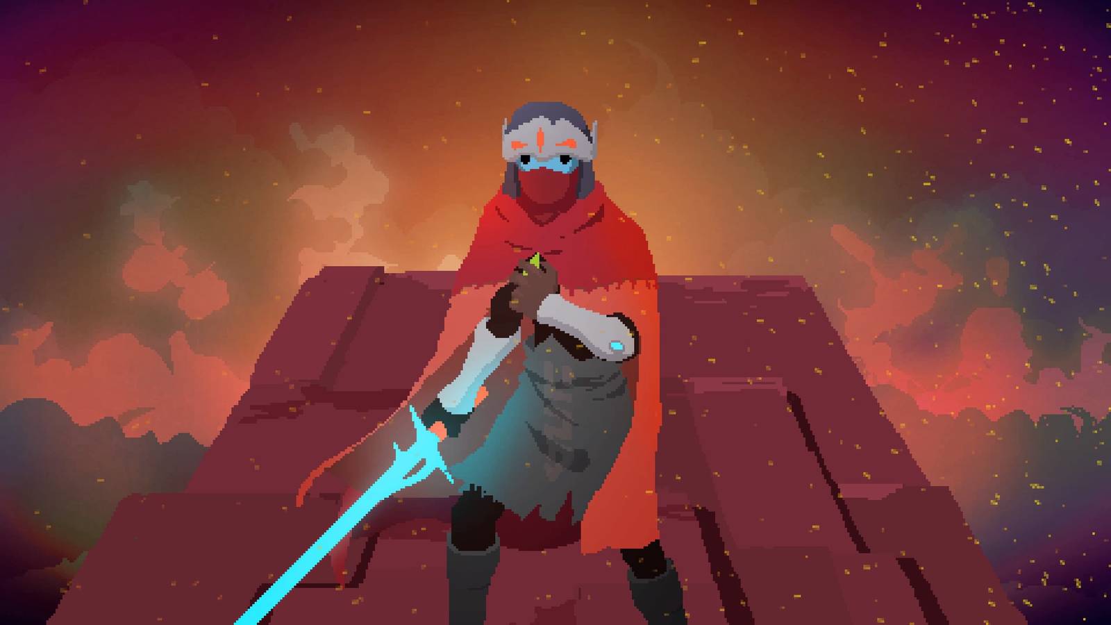 The protagonist in Hyper Light Drifter