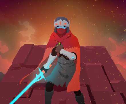 The protagonist in Hyper Light Drifter