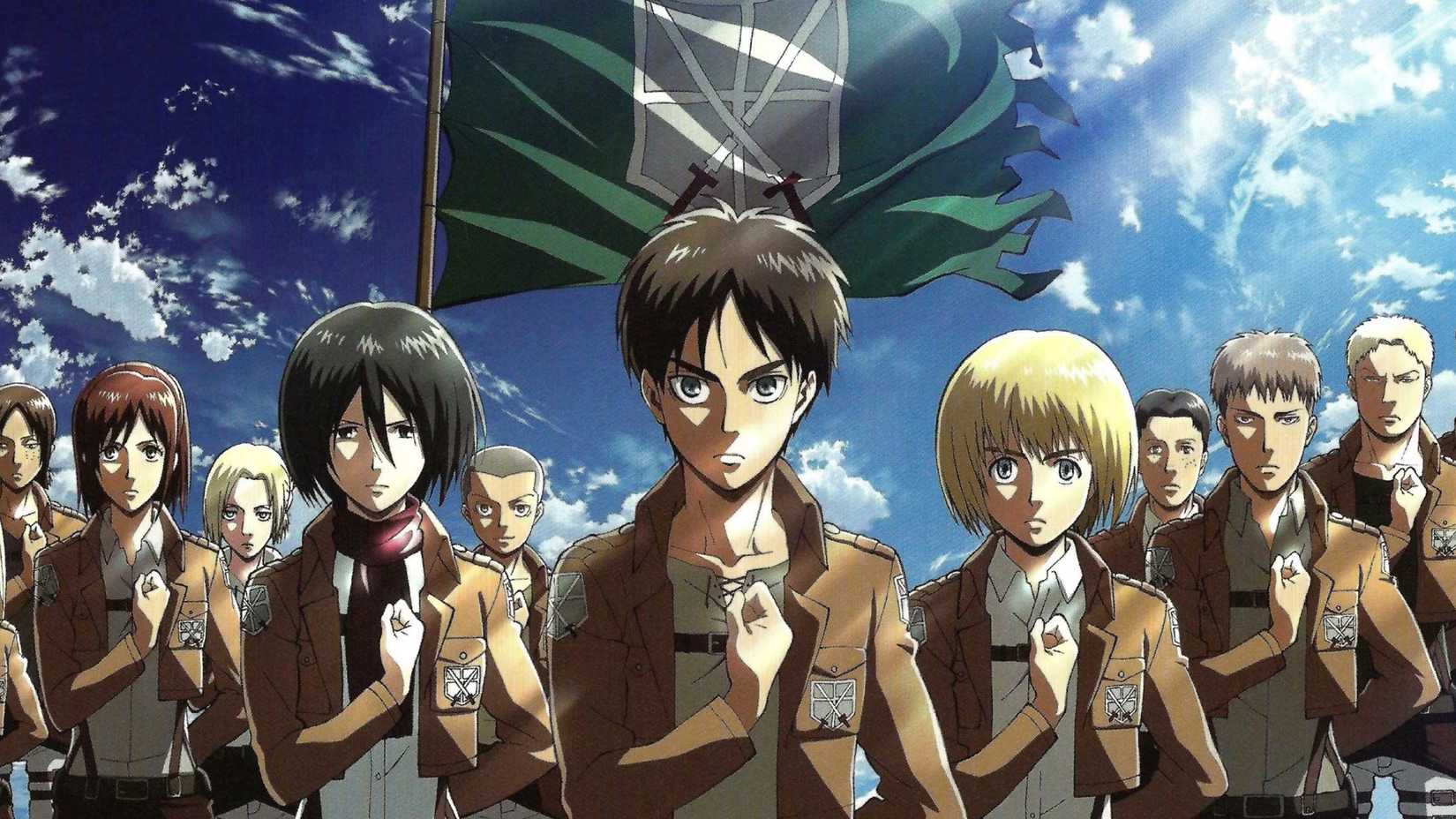 The Survey Corps in Attack on Titan