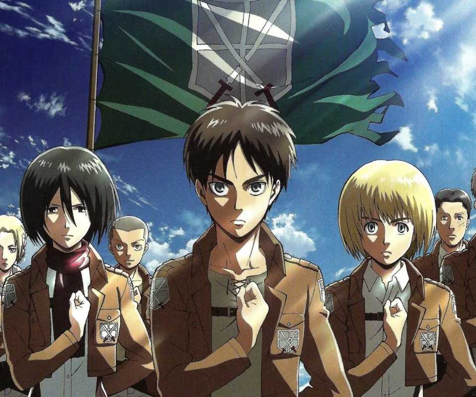 The Survey Corps in Attack on Titan
