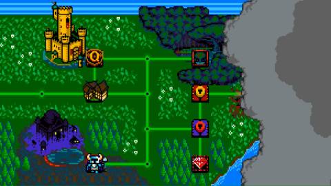 The world map in Shovel Knight