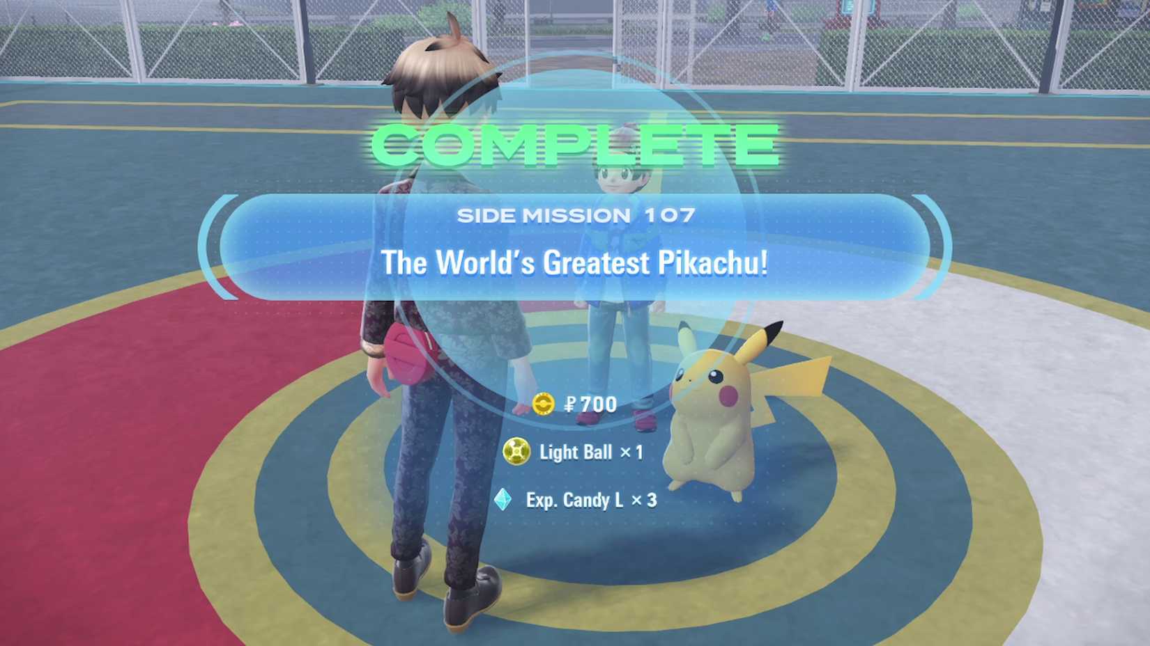 the world's greatest pikachu side mission reward in pokemon legends za