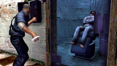 Torturing and killing someone with an electric chair - Manhunt