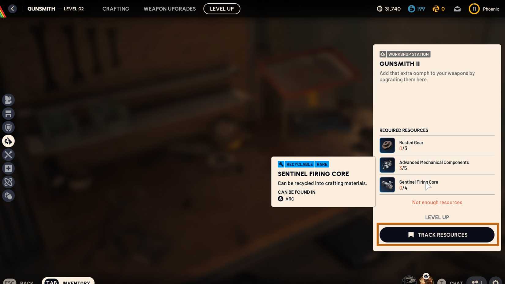 Track resources to upgrade the Workshop in ARC Raiders