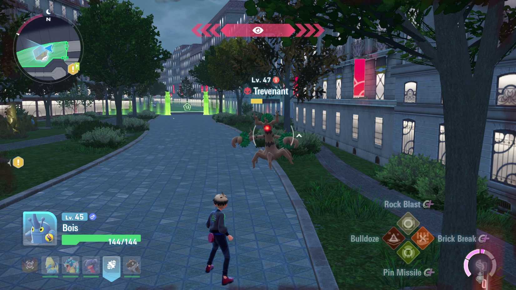 trevenant in wild zone 13 in pokemon legends za