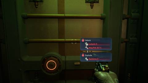 Trying to open a door in The Outer Worlds 2