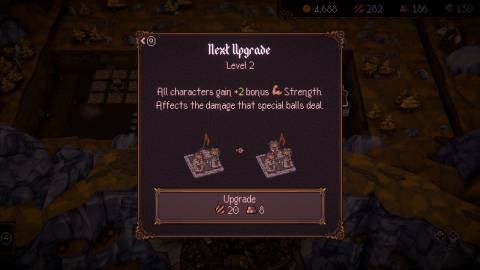 Upgrading a building in Ball X Pit