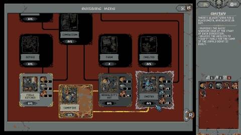 Upgrading in Loop Hero