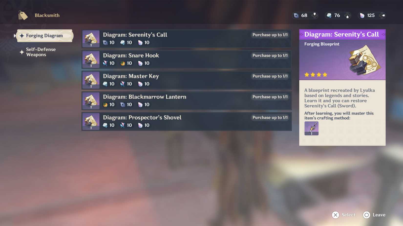 use Rainbowdrop Crystal to buy diagram in genshin impact