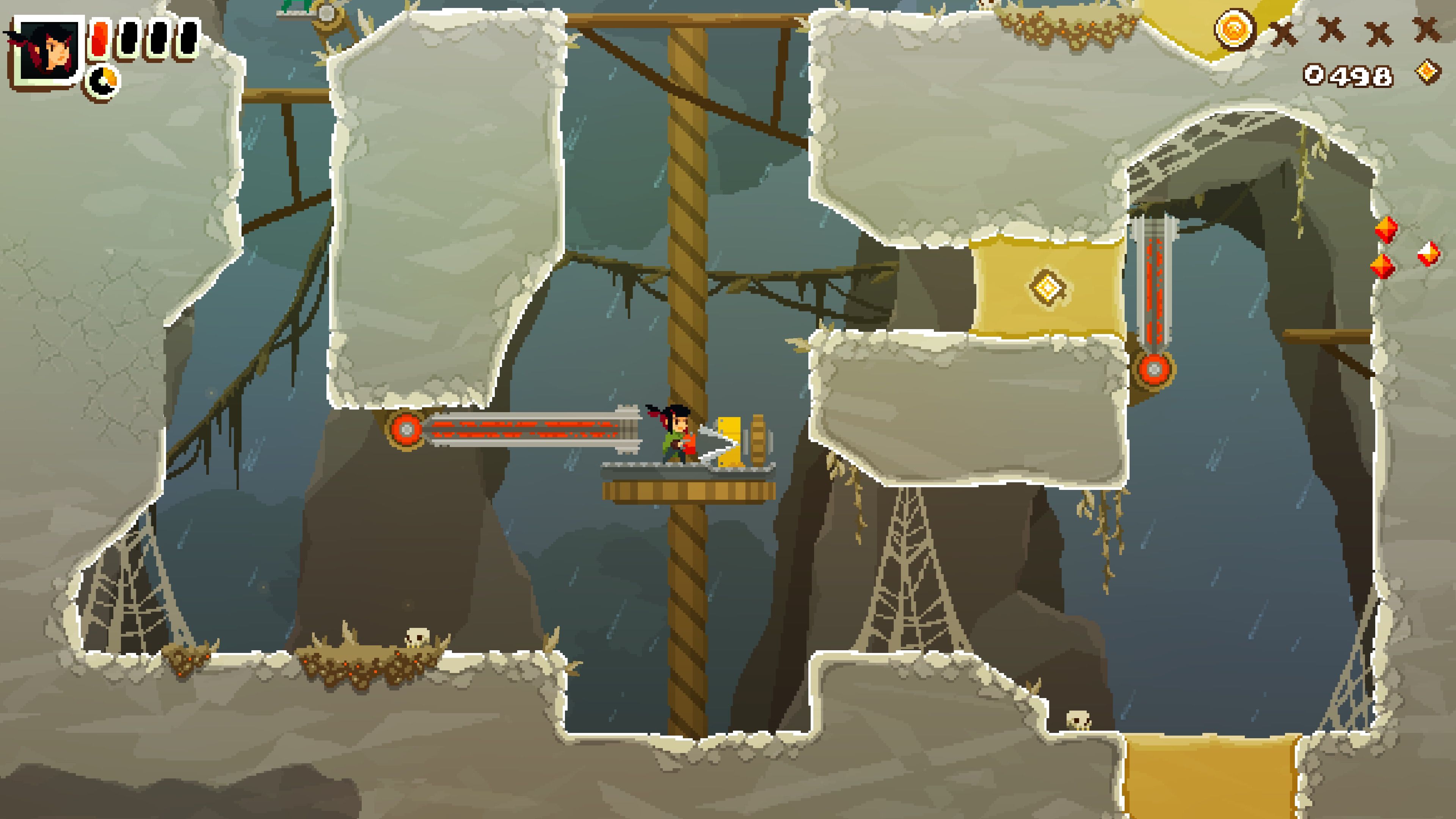 Using an elevator in Pepper Grinder