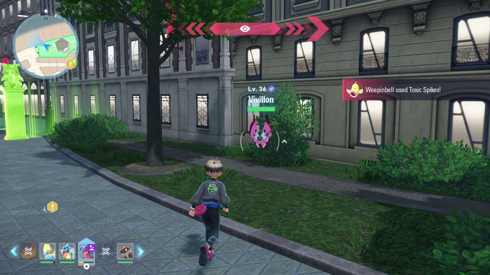 vivillion in wild zone 13 in pokemon legends for