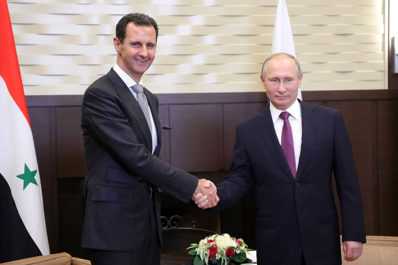 Vladimir Putin and Bashar al-Assad November 21 2017