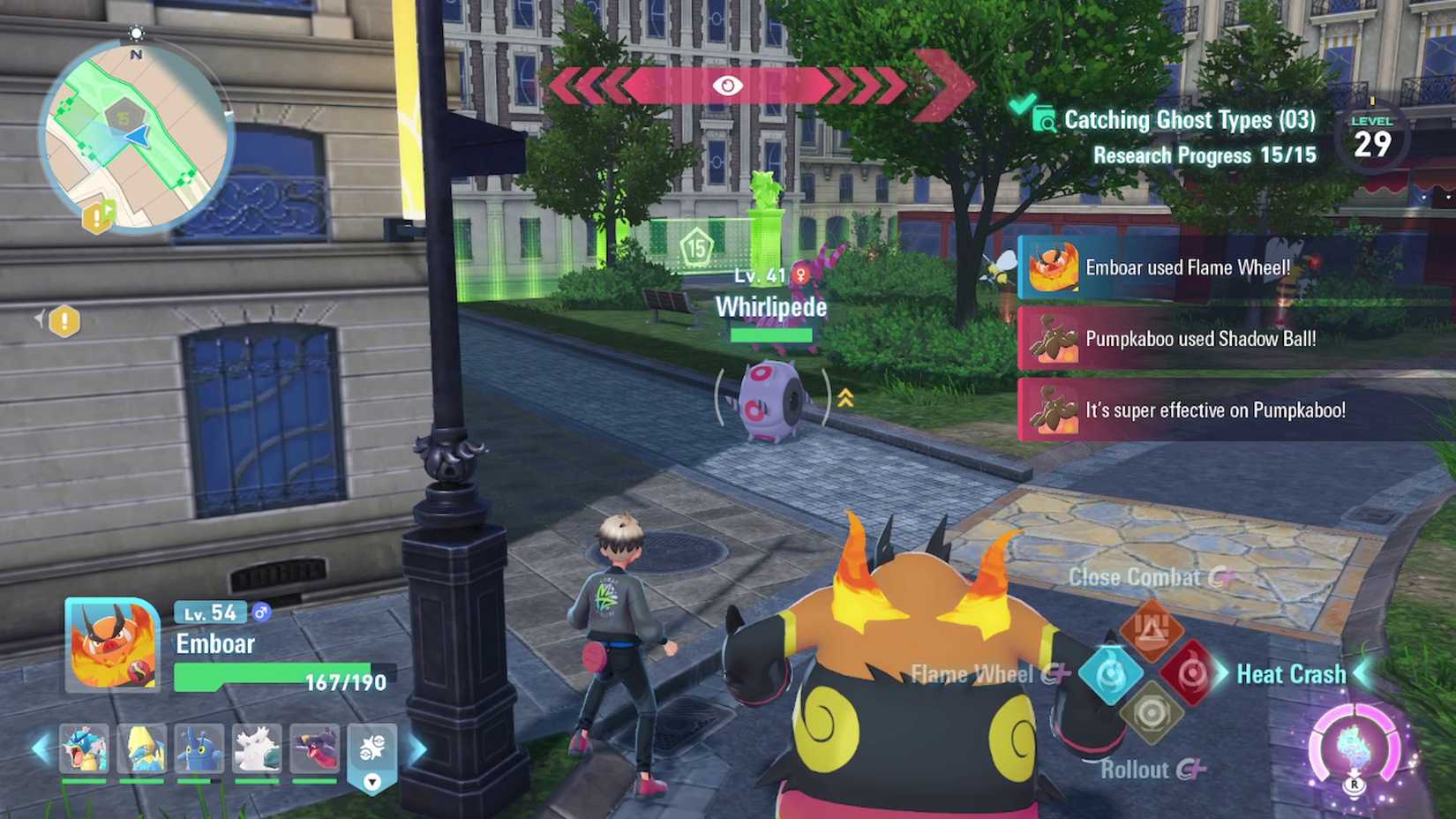 whirlipede in wild zone 15 in pokemon legends za