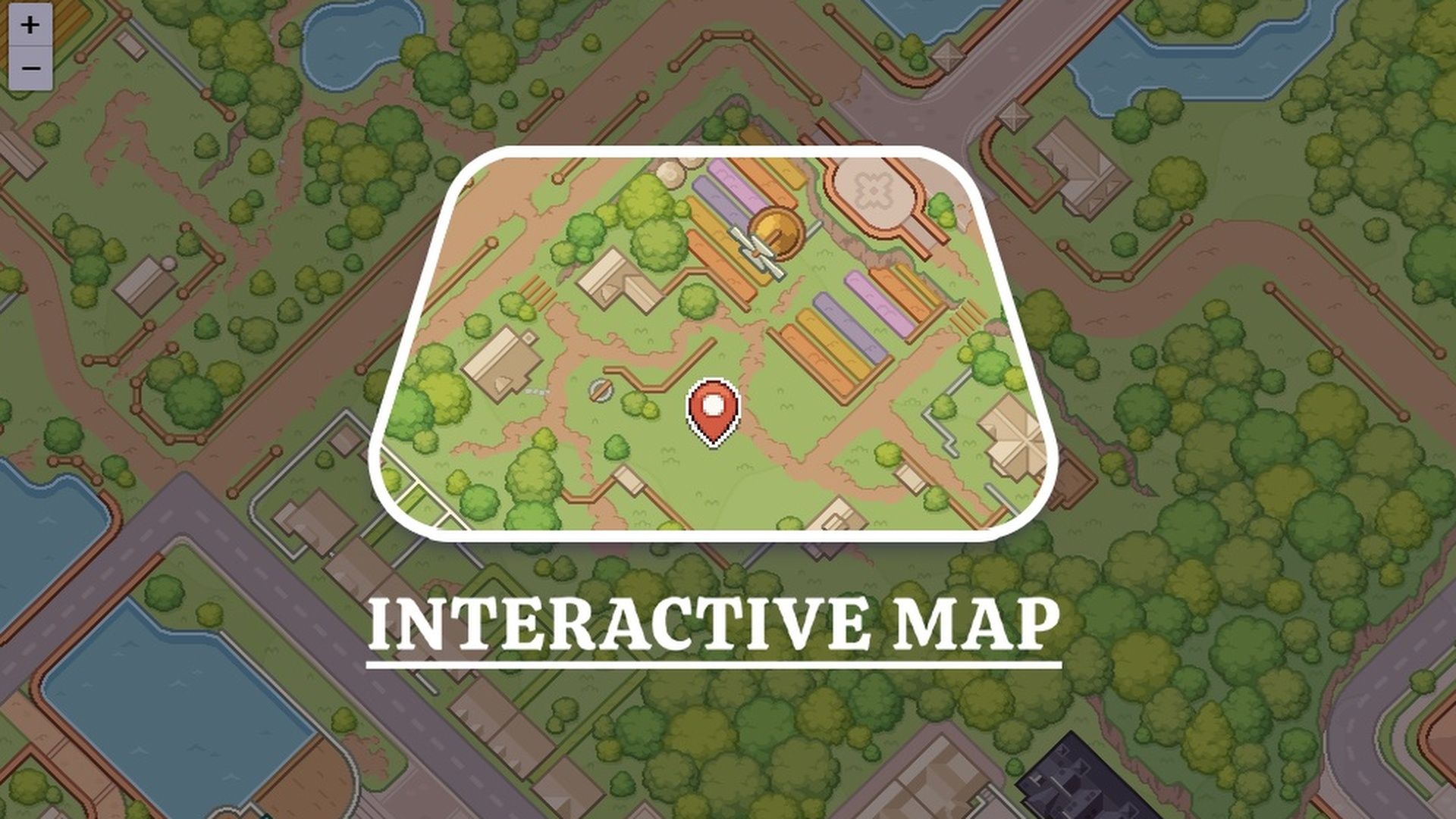 Mapa interativo de Mossport em Witchbrook.